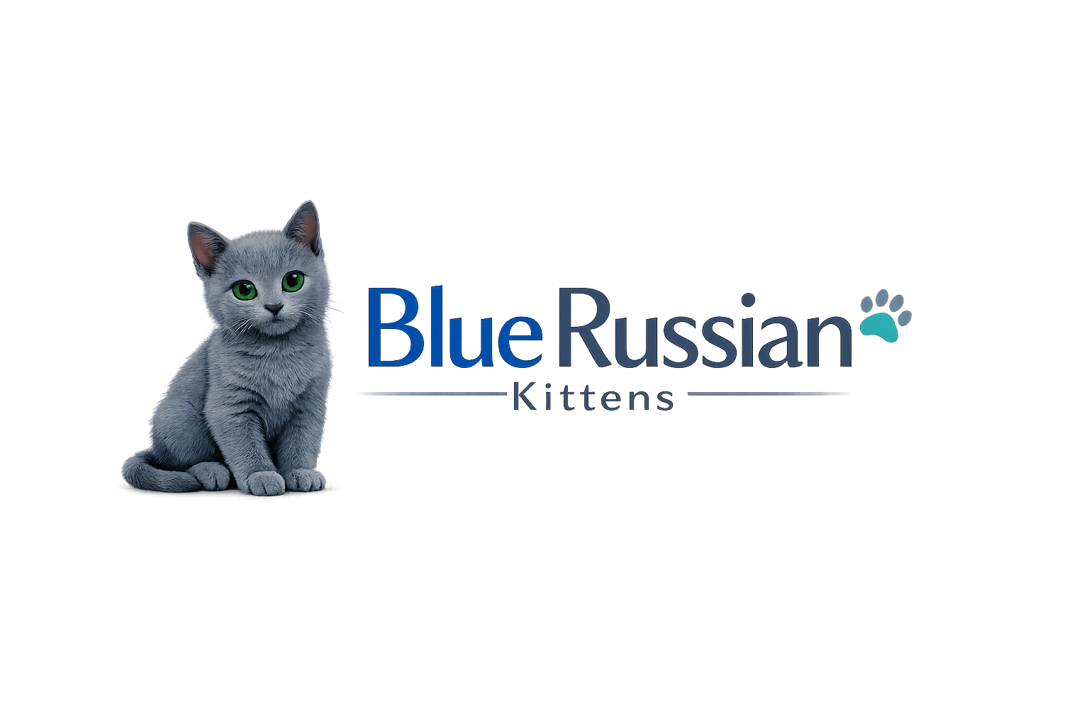 Blue Russian Kittens Australia logo