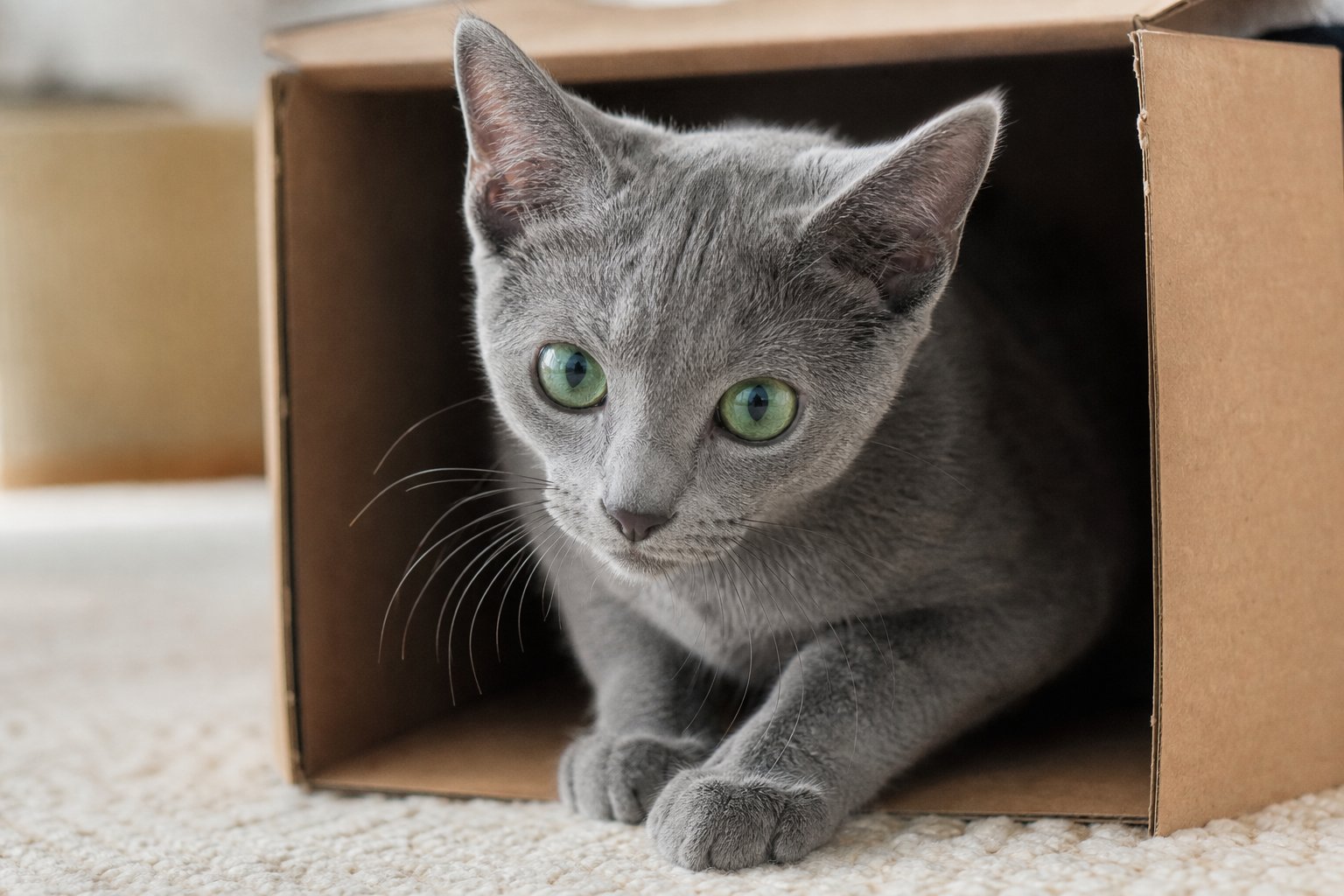 Milo Russian Blue kitten